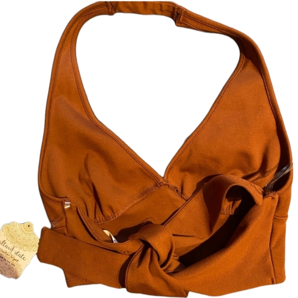 Altar'd State Pointe Halter Top in Copper - Picture 4 of 6